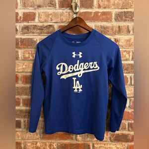 Under armor, LA Dodgers, long sleeve shirt, youth medium